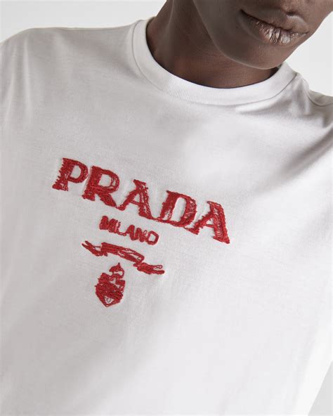 prada logo white shirt.